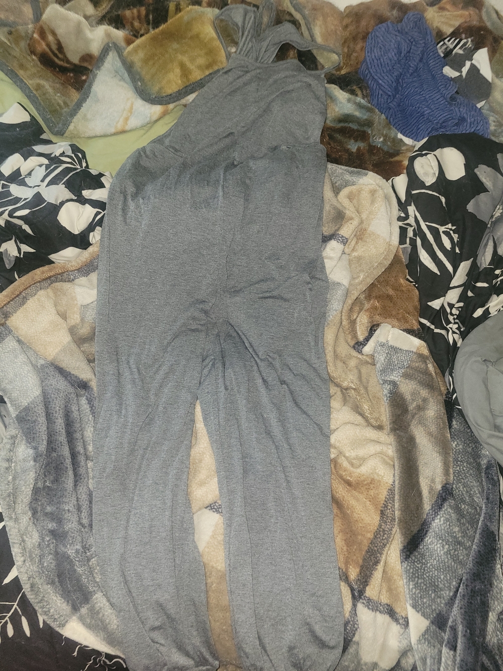 Gray Sleeveless Jumpsuit